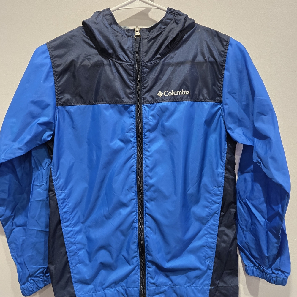 Columbia Blue Two-Tone Windbreaker Jacket